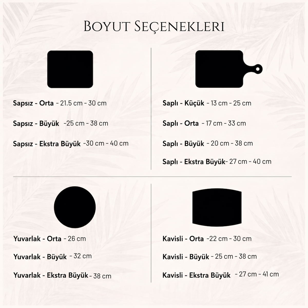 Kişiye Özel Lazer Kazımalı Ahşap Kesme ve Sunum Tahtası