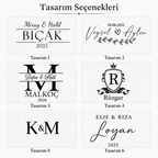 Kişiselleştirilebilir Ceviz Epoksi Kesme ve Sunum Tahtası
