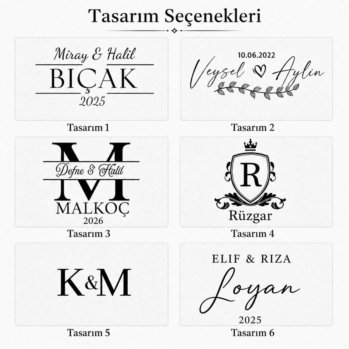 Kişiselleştirilebilir Ceviz Epoksi Kesme ve Sunum Tahtası