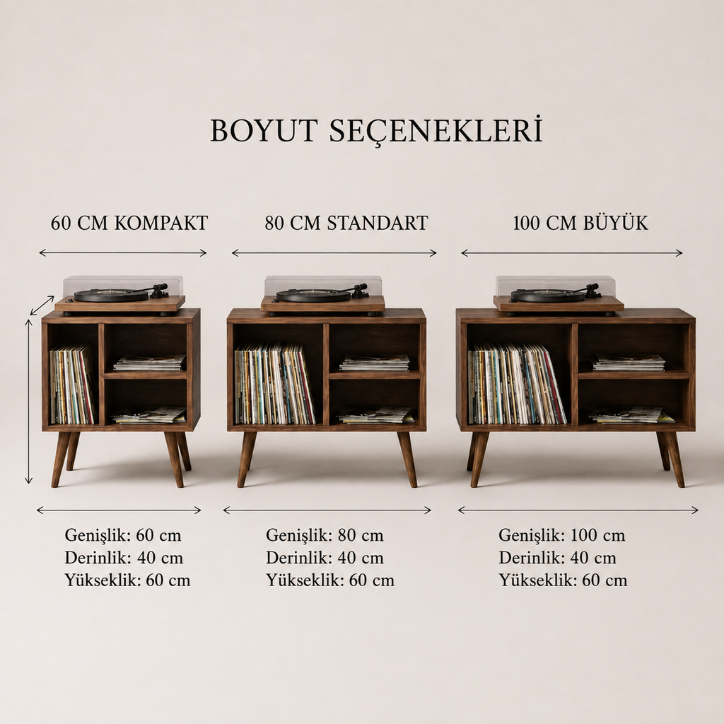 Ahşap Salon Konsolu ve Çok Amaçlı Sergileme Rafı