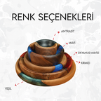 Ahşap Epoksi Dekor Tabağı Modern Ev Aksesuarı
