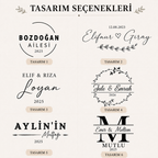 Kişiye Özel Lazer Kazımalı Ahşap Kesme ve Sunum Tahtası