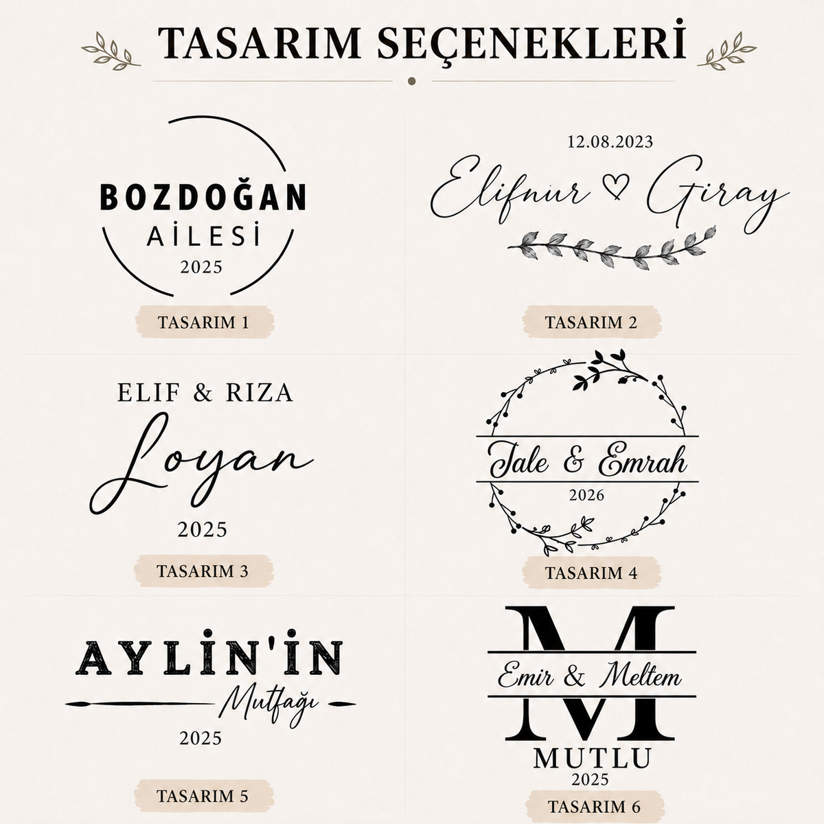 Kişiye Özel Lazer Kazımalı Ahşap Kesme ve Sunum Tahtası