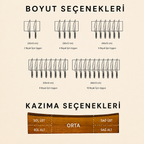 Kişiye Özel Aile Bahçesi Ahşap Manyetik Bıçak Tutucu