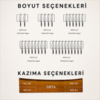 Kişiselleştirilebilir Ahşap Duvara Monte Manyetik Bıçak Tutucu