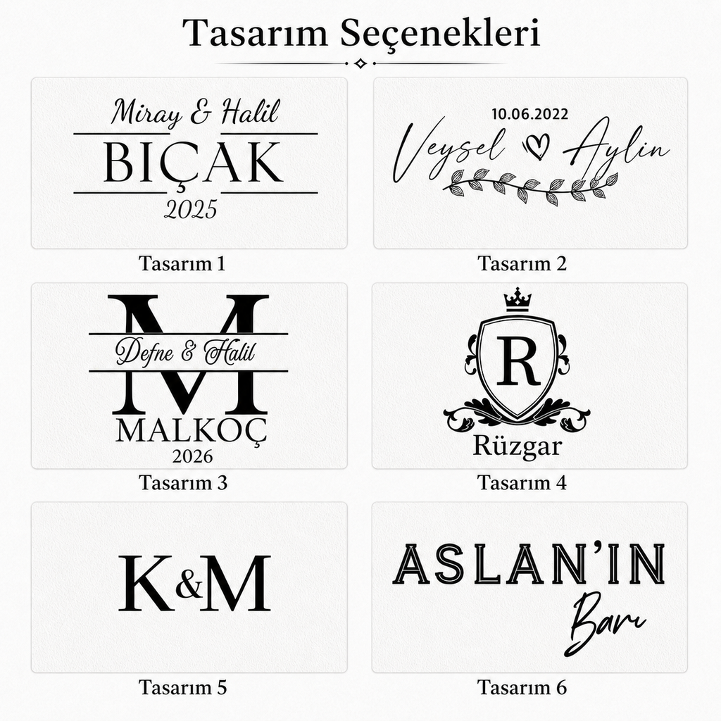 İsim Kazımalı Ahşap Tekila Şişe ve Shot Bardak Standı