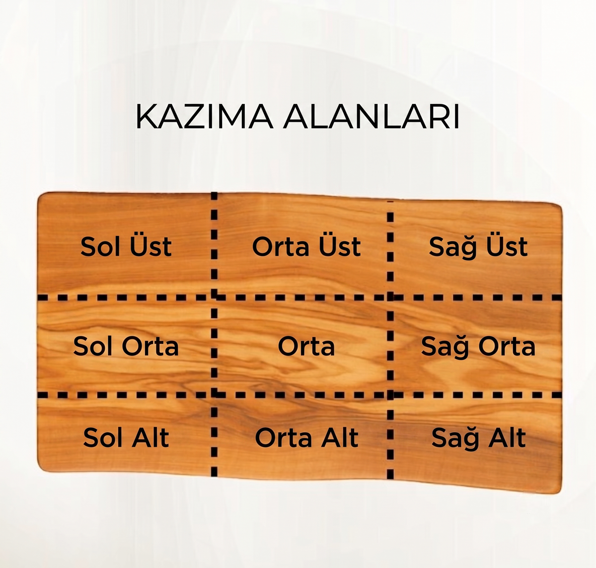 Doğal Ceviz Ahşap Kesme ve Sunum Tahtası
